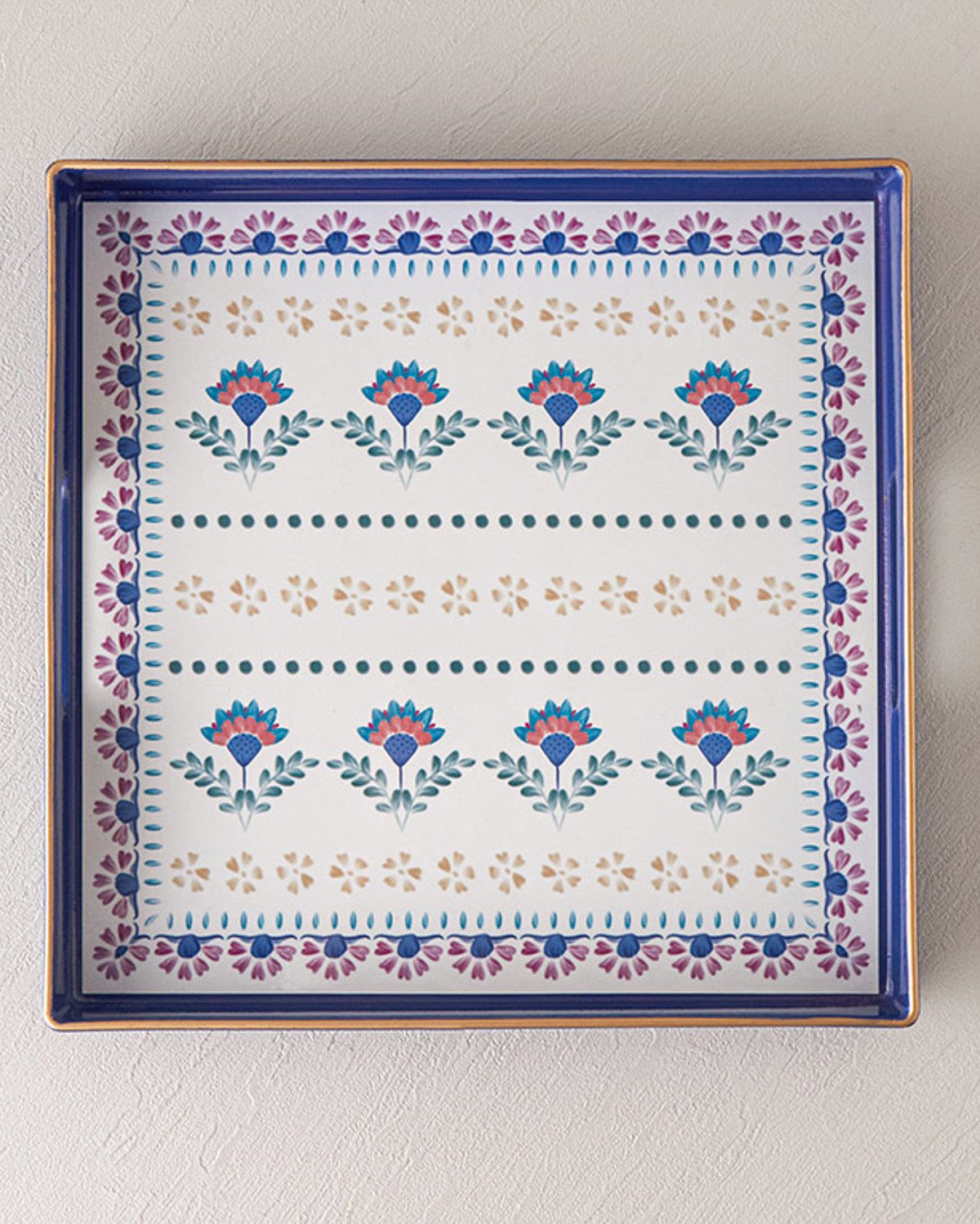 Carnival Time PP Tray 35x35 cm Blue (view 2)