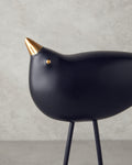 Cute Birds Polyresin Trinket 15x6.2x30.5 cm Black