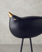 Cute Birds Polyresin Trinket 15x6.2x30.5 cm Black