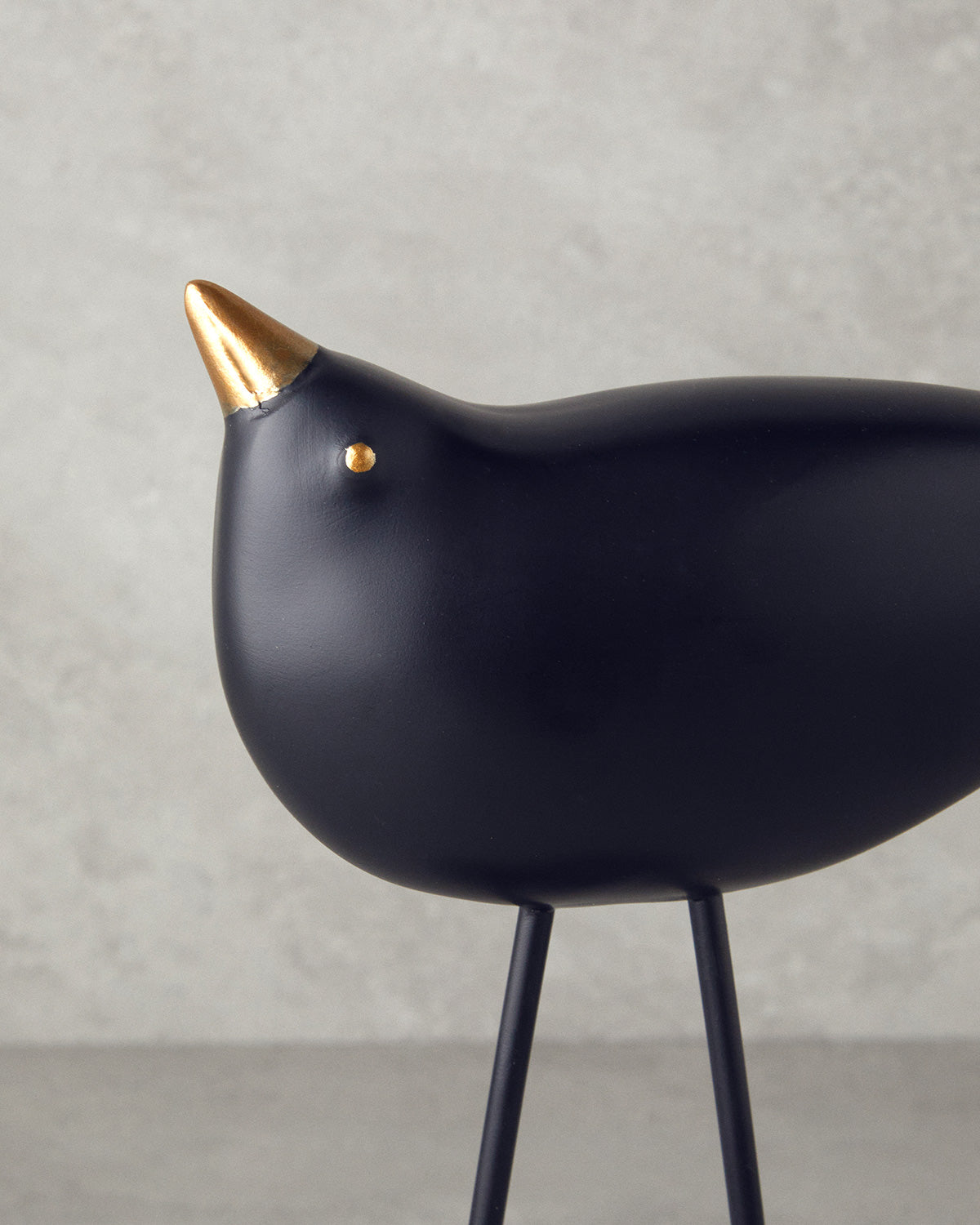 Cute Birds Polyresin Trinket 15x6.2x30.5 cm Black