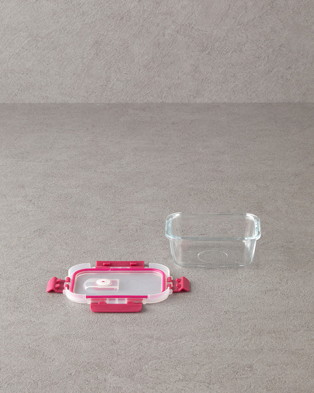 Lock&Fresh Glass Storage Container - Pink - 320 ml