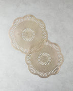 Tuscan PVC 2 pcs Table Mat 38 cm Gold
