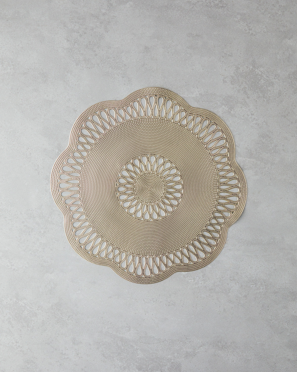 Tuscan PVC 2 pcs Table Mat 38 cm Gold (view 2)