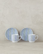 Conner Porcelain 4 Pieces 2 Servings Coffee Cup Set 80 ml Blue - Green (view 2)