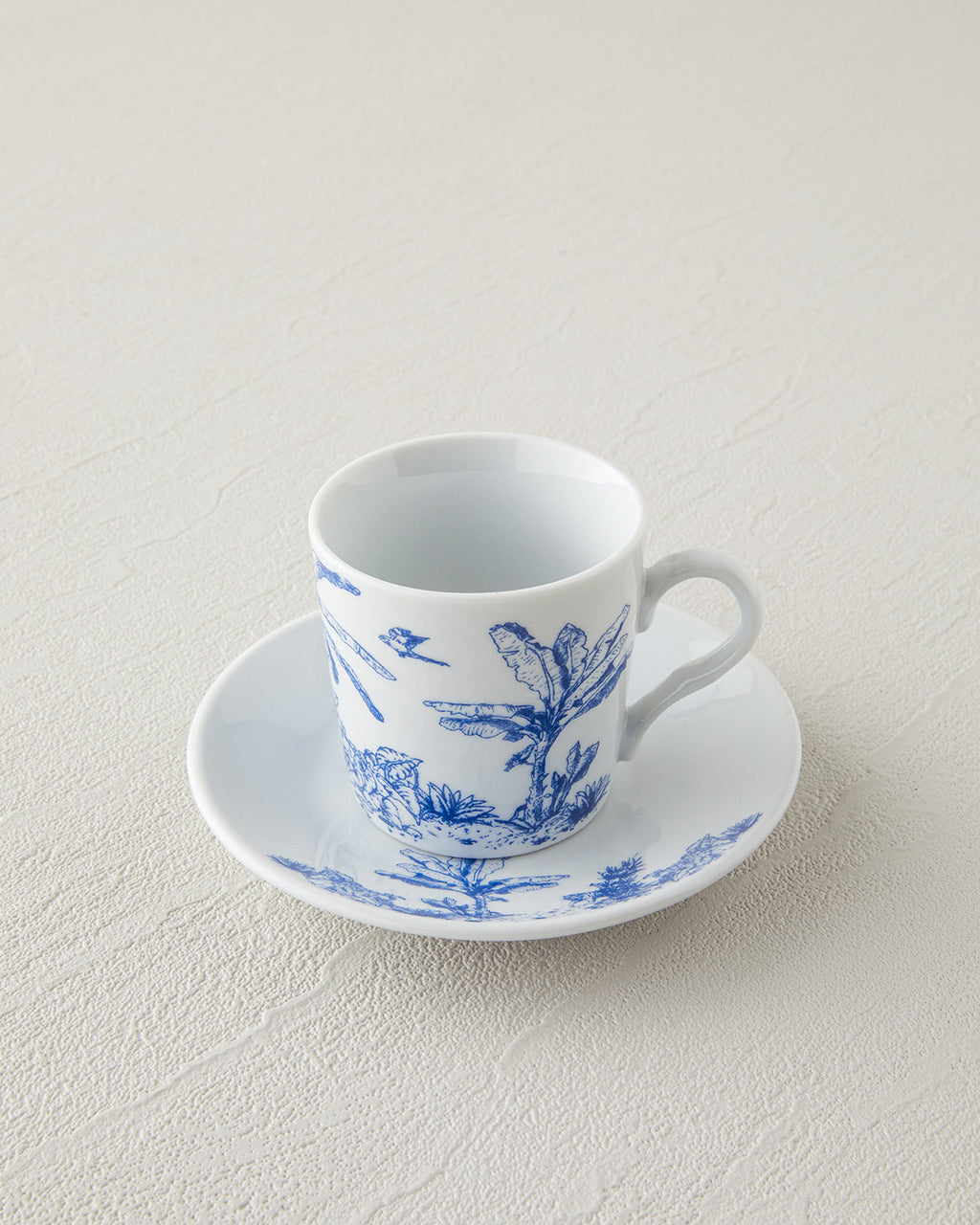Pappi Porcelain 4 Pieces 2 Servings Coffee Cup Set 80 ml Blue (view 3)