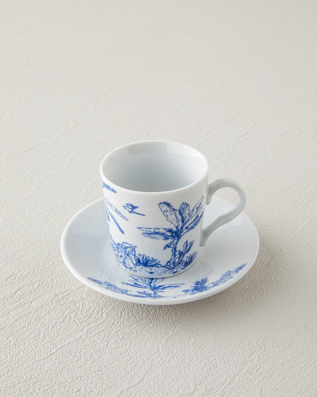 Pappi Porcelain 4 Pieces 2 Servings Coffee Cup Set 80 ml Blue (view 3)