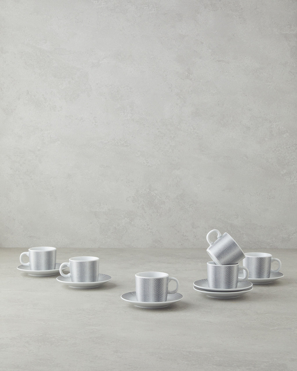 Elisa Porcelain 12 Pieces 6 Servings Coffee Cup Set 80 ml (view 5)