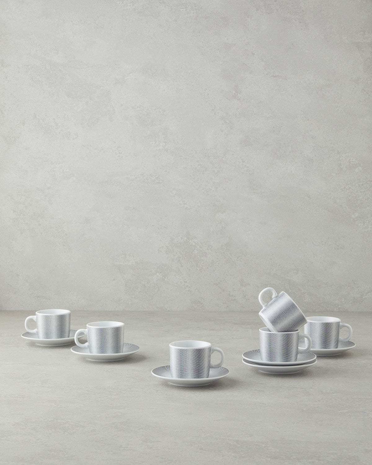 Elisa Porcelain 12 Pieces 6 Servings Coffee Cup Set 80 ml (view 5)