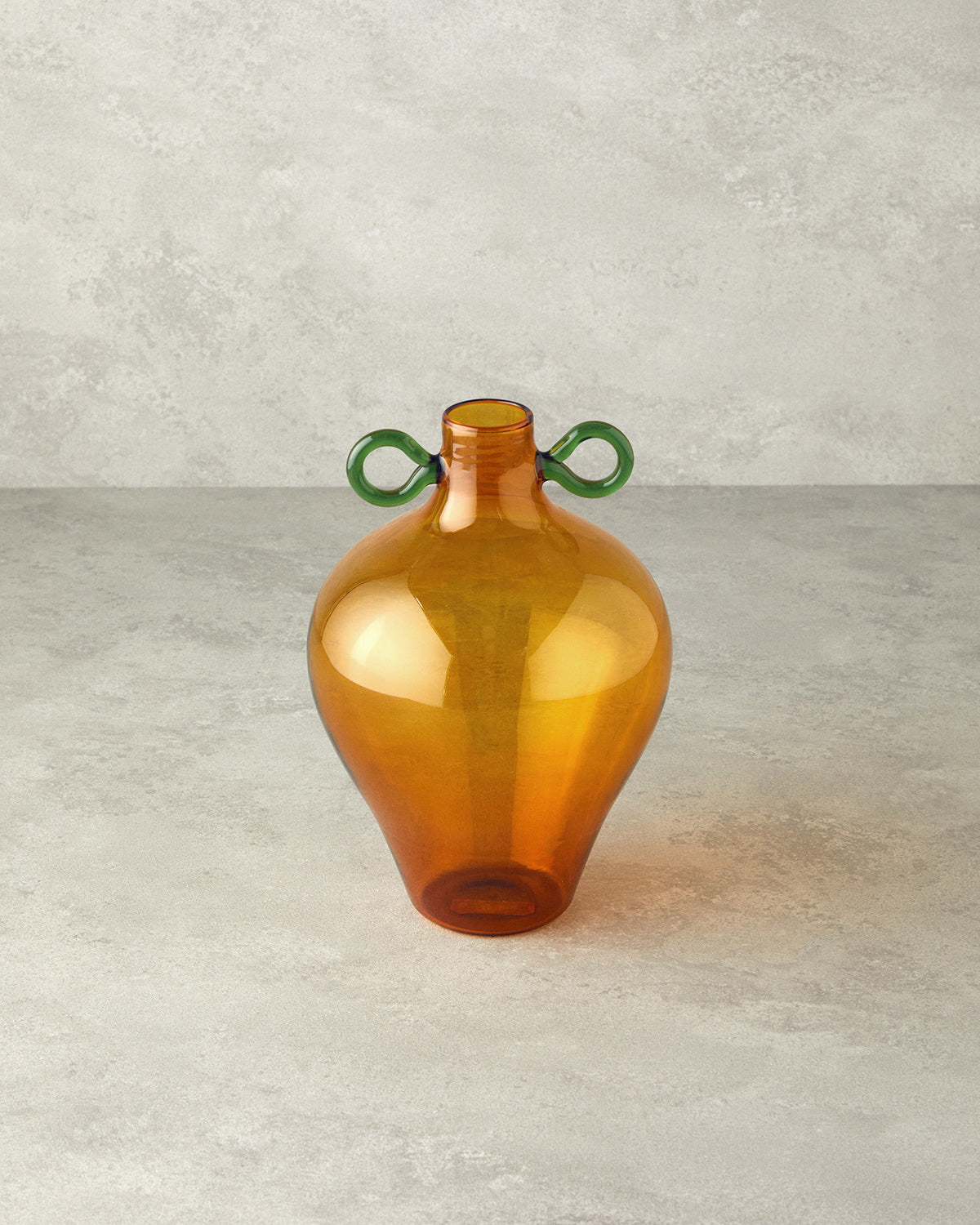 Chera Borosilicate Vase Amber - 15x14 cm