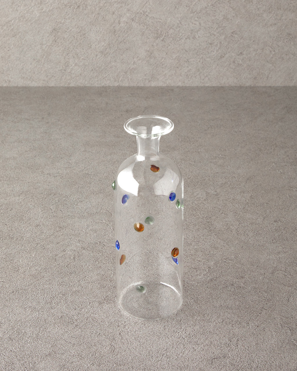 Dotty Borosilicate Vase 24x8 cm Transparent