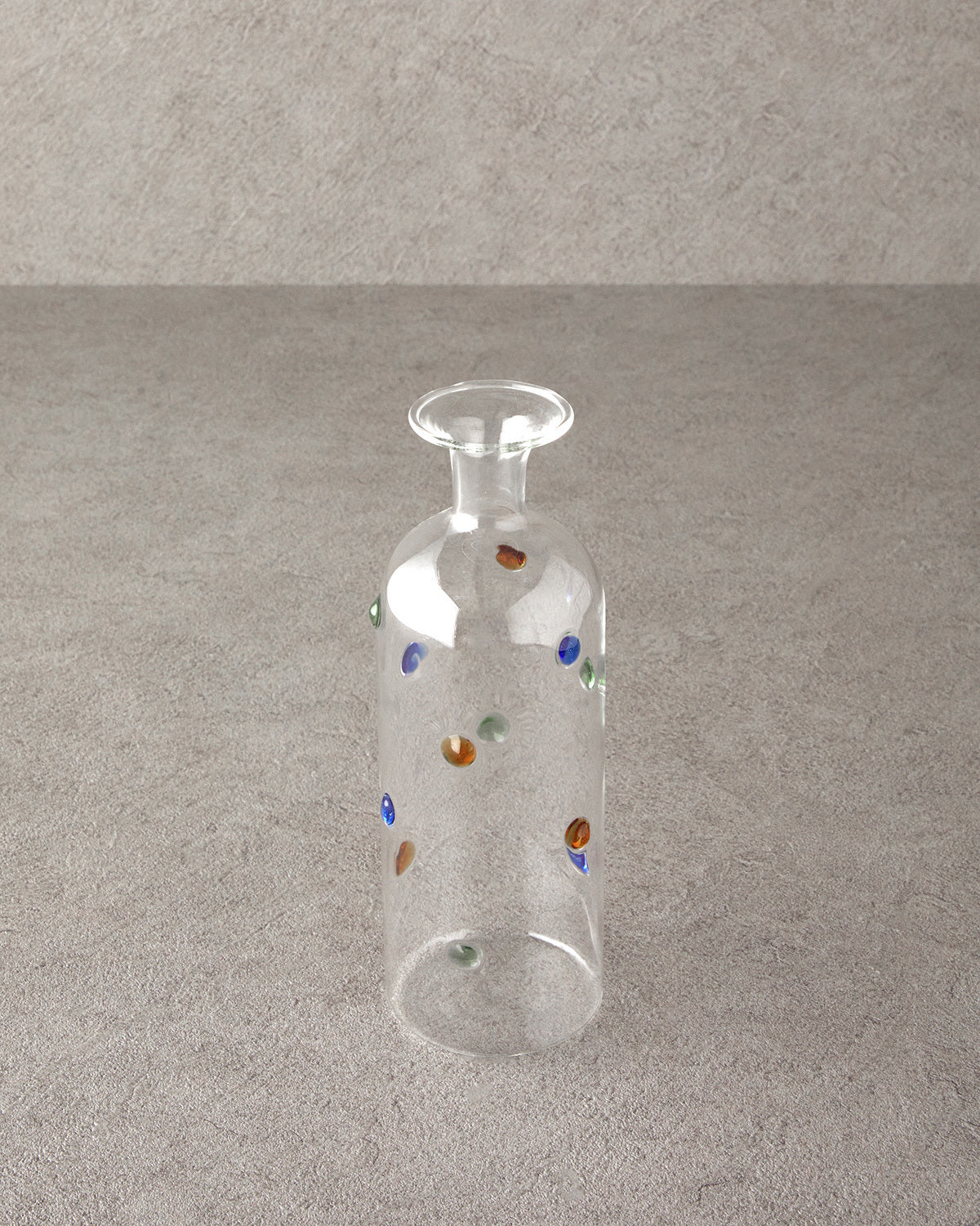 Dotty Borosilicate Vase 24x8 cm Transparent