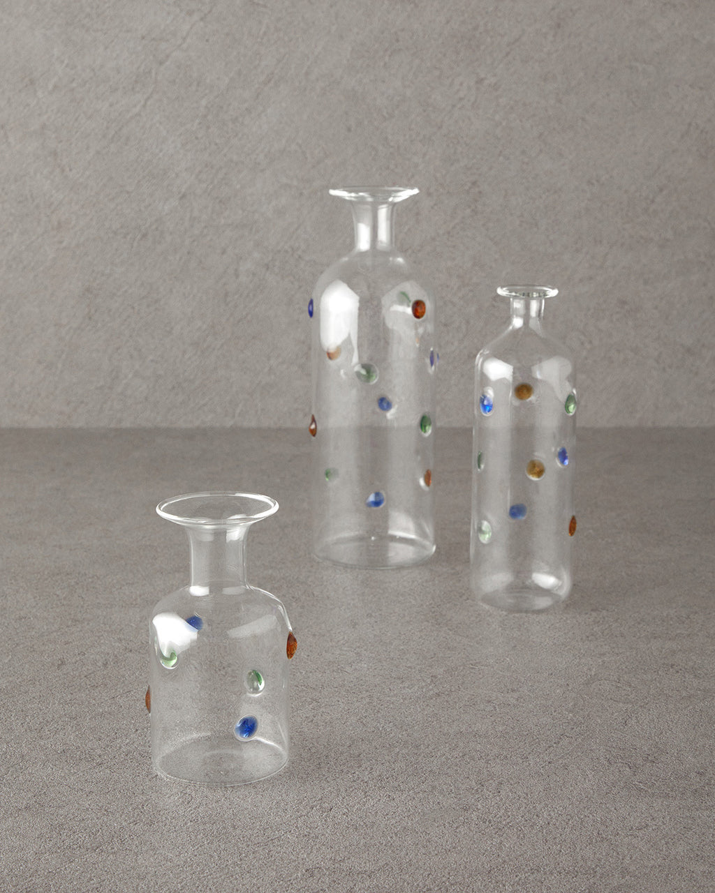 Dotty Borosilicate Vase 24x8 cm Transparent (view 4)