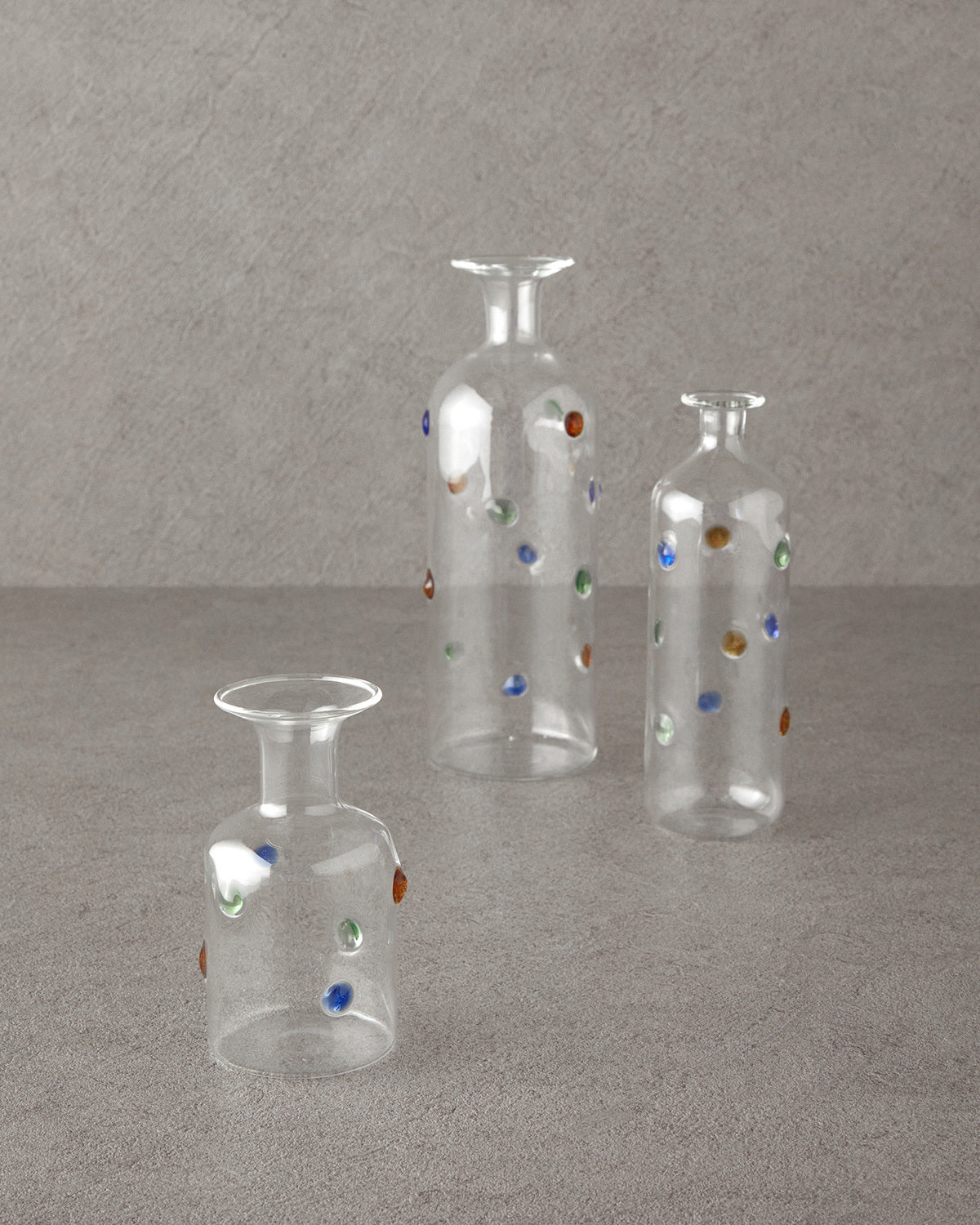 Dotty Borosilicate Vase 24x8 cm Transparent (view 4)