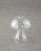Mushroom Borosilicate Vase 16x12.5 cm Transparent (view 2)