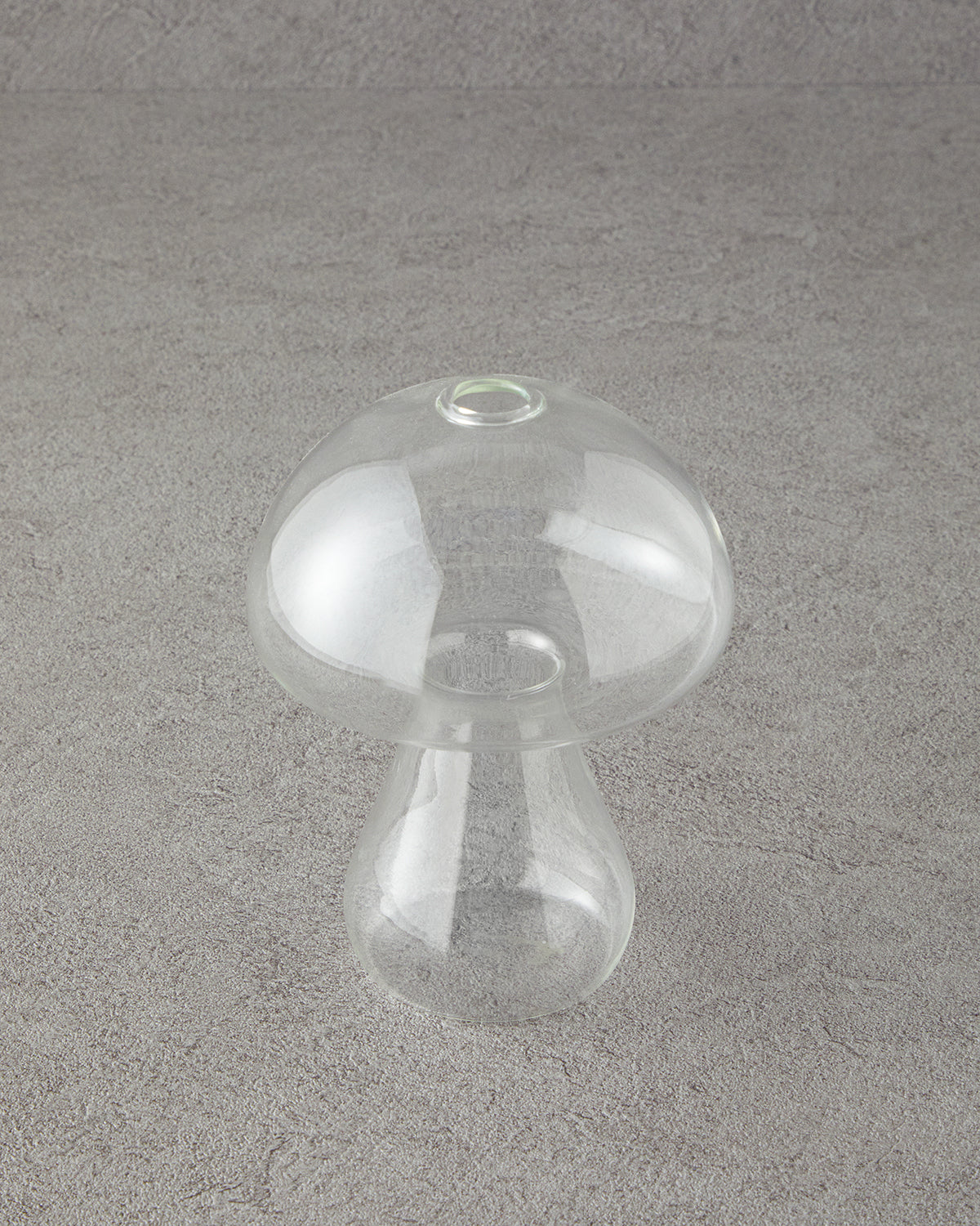 Mushroom Borosilicate Vase 16x12.5 cm Transparent (view 2)