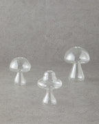 Mushroom Borosilicate Vase 16x12.5 cm Transparent (view 5)