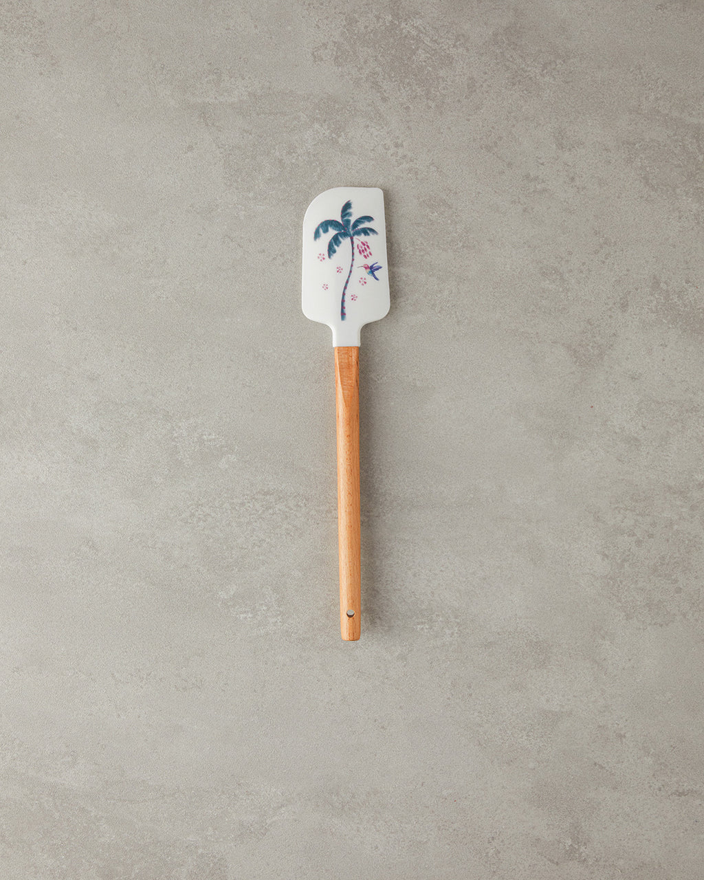 Carnival Palm Bamboo Spatula Serving Tool 32.5 cm White