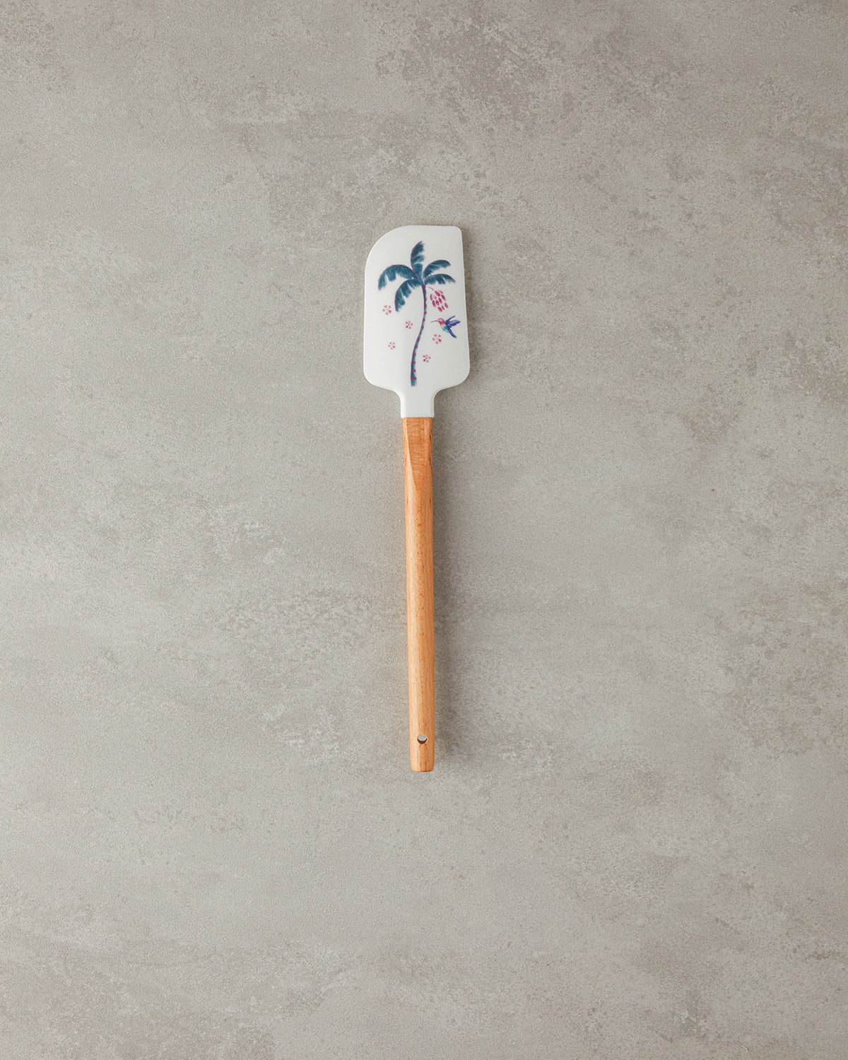 Carnival Palm Bamboo Spatula Serving Tool 32.5 cm White