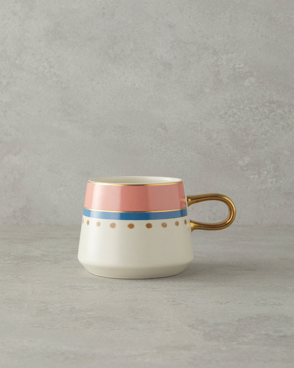 Stoneware Mug 350 ml Pink - Green