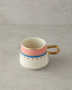 Stoneware Mug 350 ml Pink - Green (view 2)
