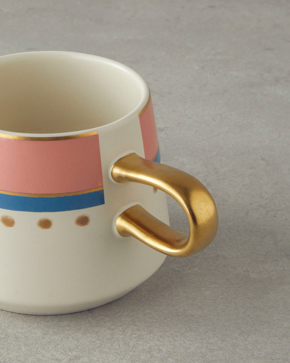 Stoneware Mug 350 ml Pink - Green (view 3)