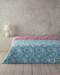 Folk Art Multi-Purpose Cover Dark Pink - Single 160x220 cm