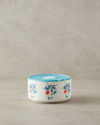 Carnival Posy New Bone China Storage Container 600 ml Blue