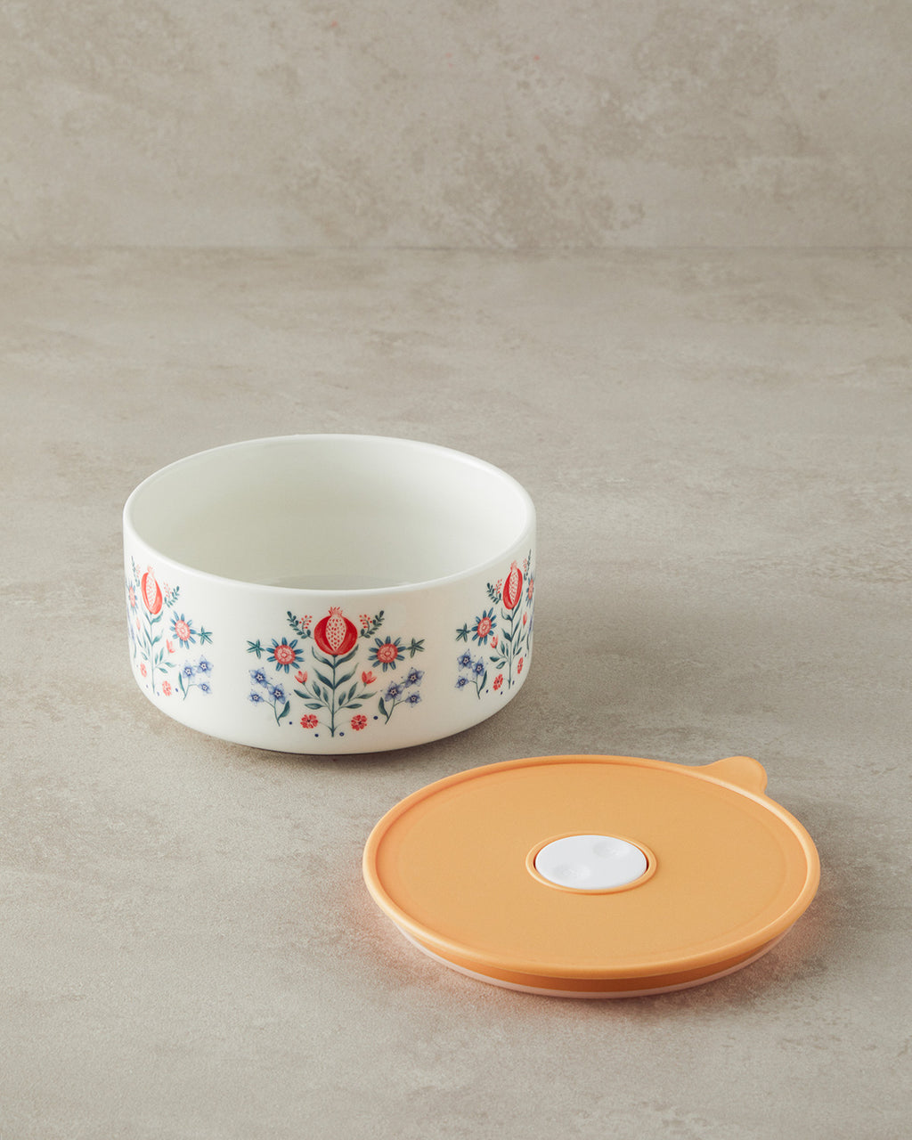 New Bone China Storage Container 850 ml Yellow (view 2)