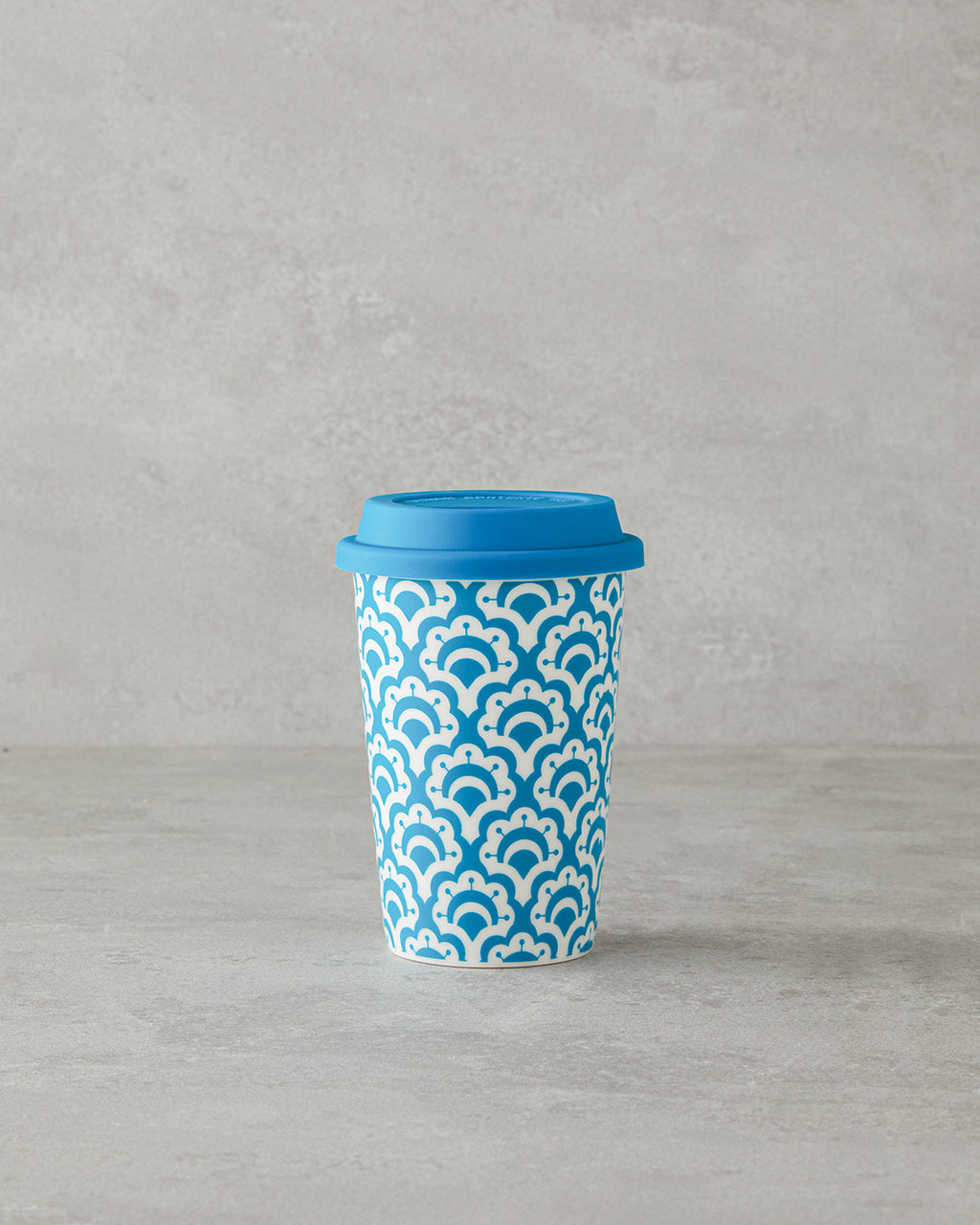 Sunrose Ceramic with Silicone Lid Mug 400 ml Blue