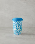 Sunrose Ceramic with Silicone Lid Mug 400 ml Blue