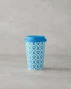 Sunrose Ceramic with Silicone Lid Mug 400 ml Blue