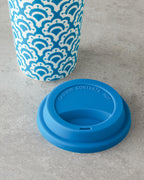 Sunrose Ceramic with Silicone Lid Mug 400 ml Blue (view 3)