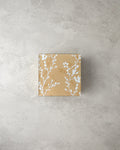 Sakura Garden Glass Decorative Box 12x12x5.3 cm - Beige