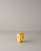 Dot Stripe Dolomite Vase 10x10x14.3 cm Orange