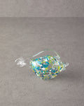 Fish Wave Glass Decorative Object Transparent - 21x13x5.5 cm