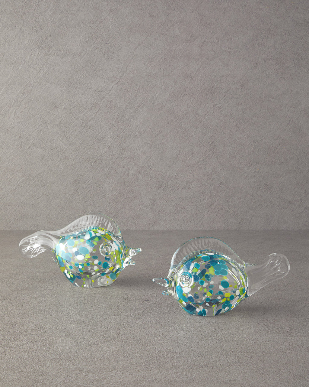 Fish Wave Glass Decorative Object Transparent (view 3)