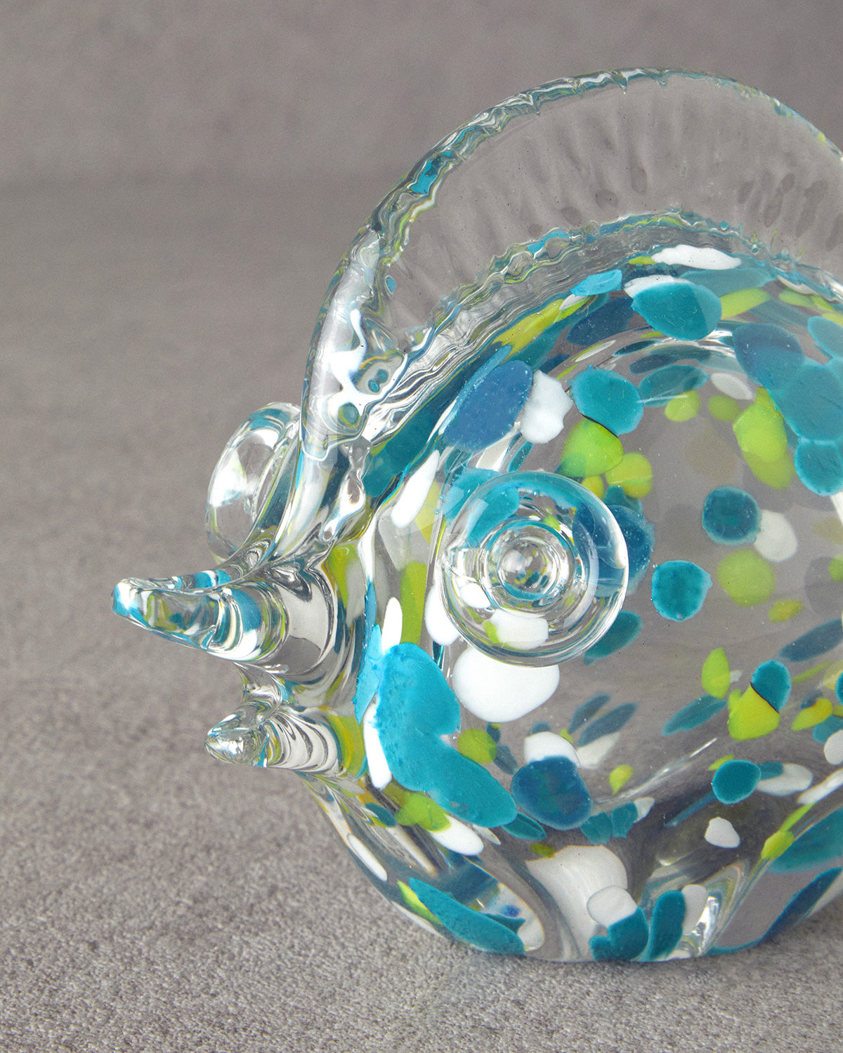 Fish Wave Glass Decorative Object Transparent (view 5)