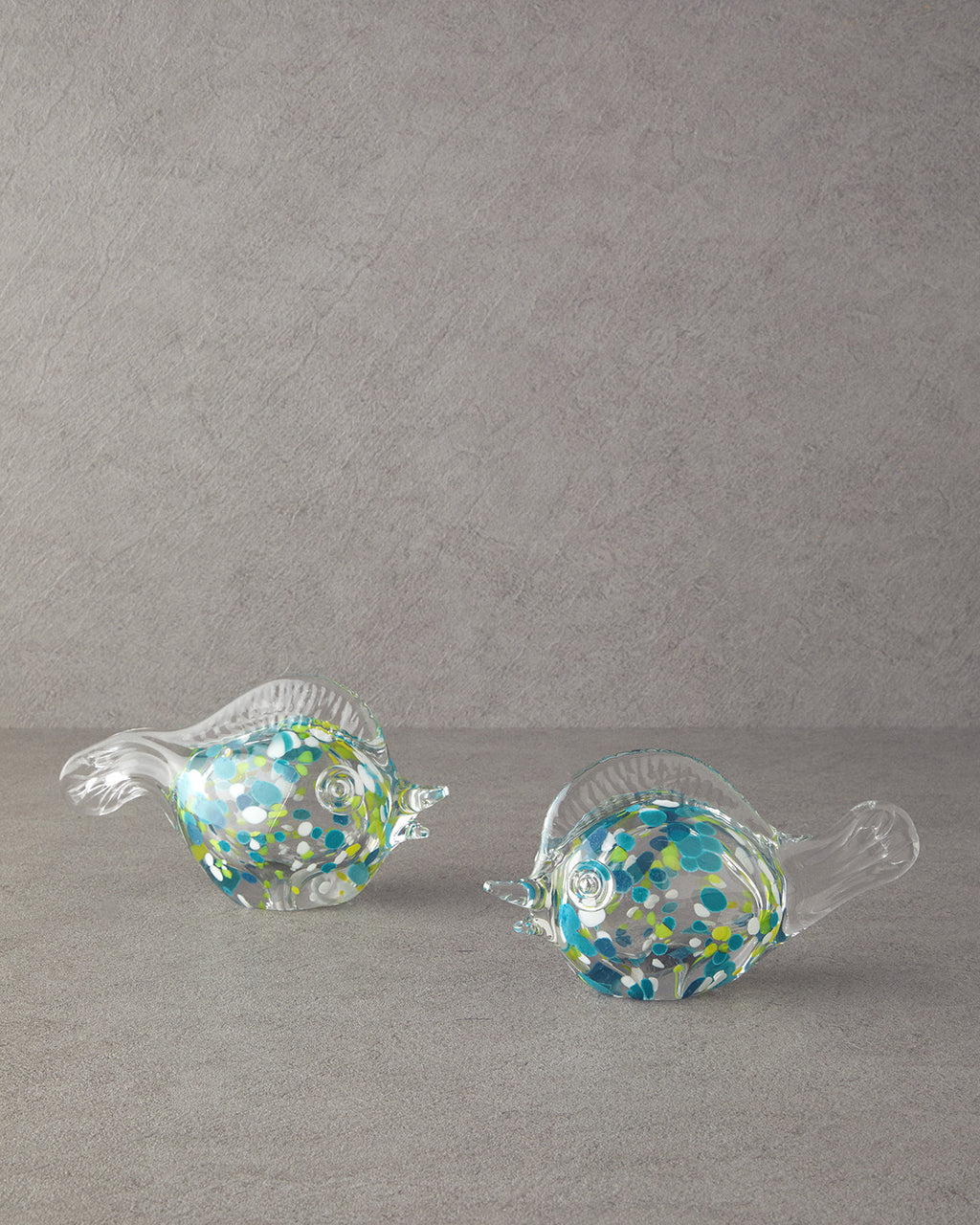 Fish Wave Glass Decorative Object Transparent (view 6)