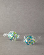 Fish Wave Glass Decorative Object Transparent (view 6)
