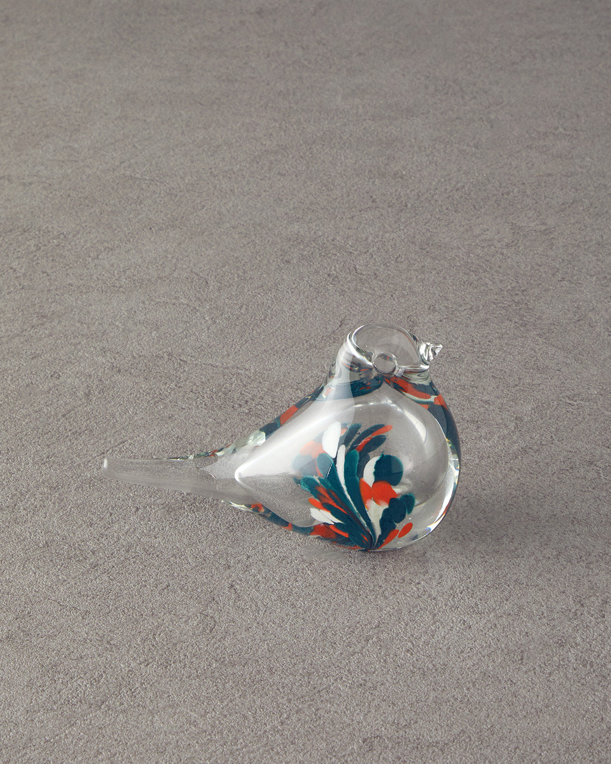 Cute Birds Glass Decorative Object Transparent - 14x9x6 cm