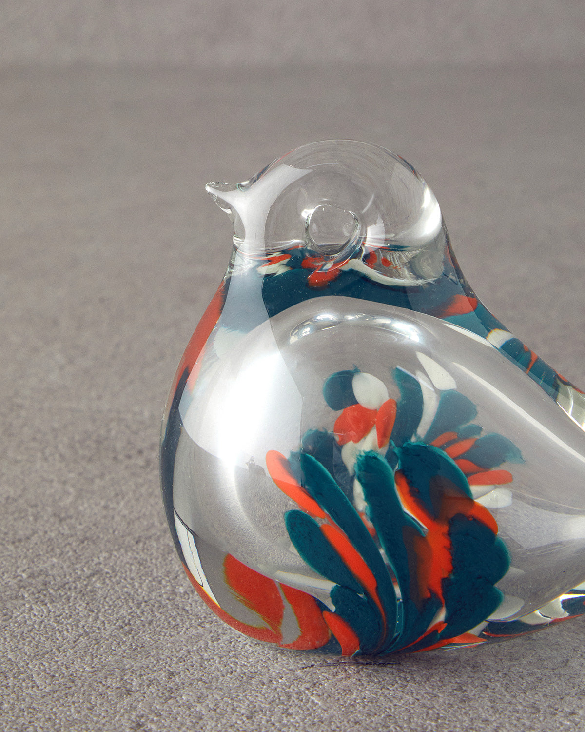 Cute Birds Glass Decorative Object Transparent - 13.5x10x5.5 cm (view 2)