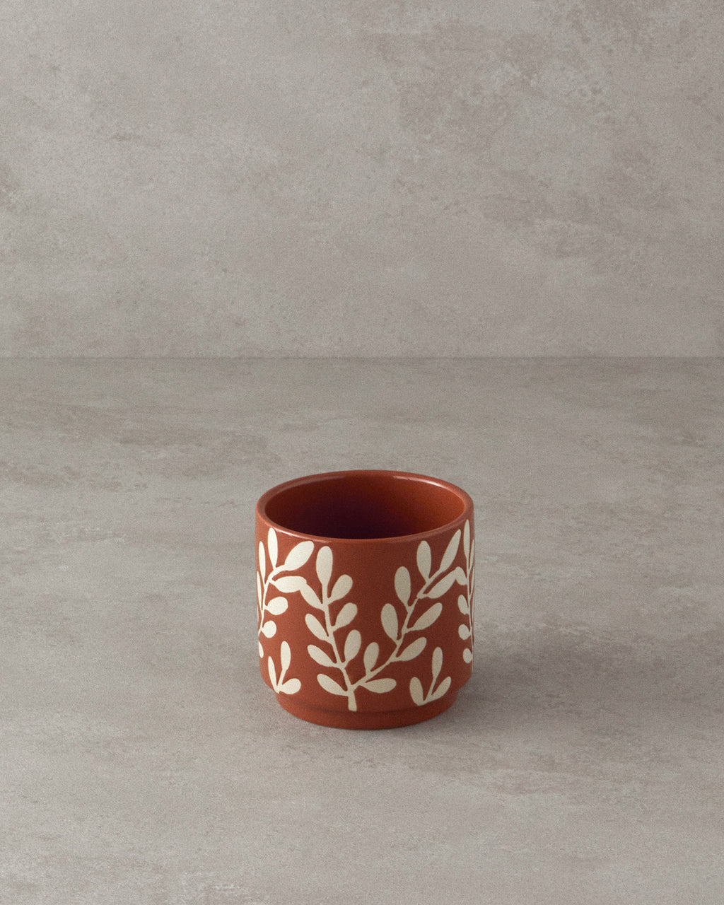 Leafy Stoneware Flower Pot (view 10)