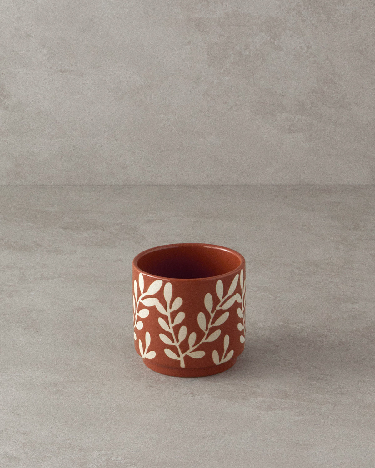 Leafy Stoneware Flower Pot (view 10)
