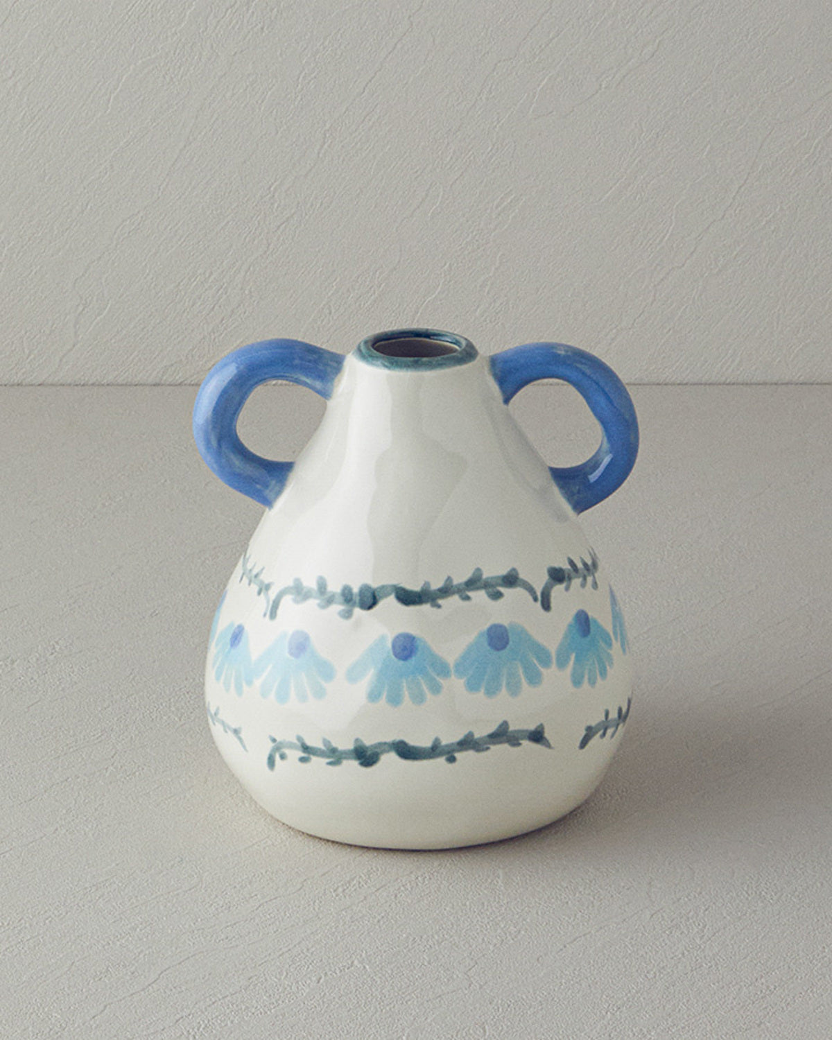 Sylvia Stoneware Vase Multicolor (view 4)