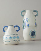 Sylvia Stoneware Vase Multicolor (view 6)