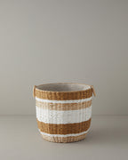Verda Wicker Basket Brown - 33x30x26 cm