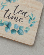 Gum Wooden 7 pcs Coaster 11.5 cm Colored (view 3)