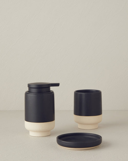 Albena 3 pcs Bath Set Black
