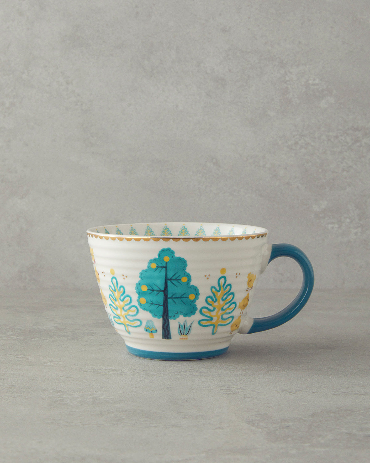 New Bone China Mug 460 ml Green