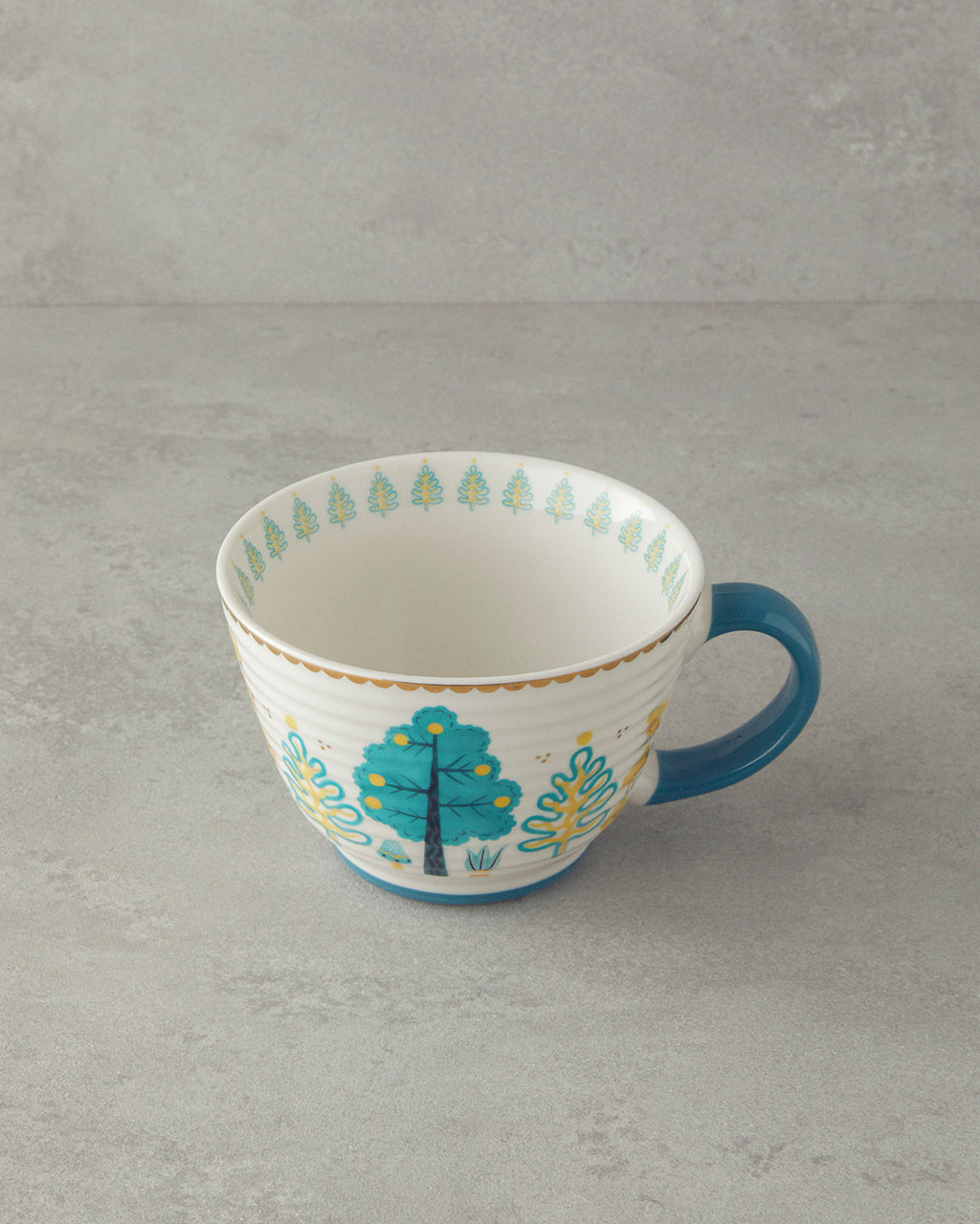 New Bone China Mug 460 ml Green (view 2)